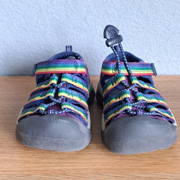 Keen Kids Toddler 8 Newport H2 Rainbow Sandals Waterproof Outdoor Pride Stripe - Picture 5 of 9